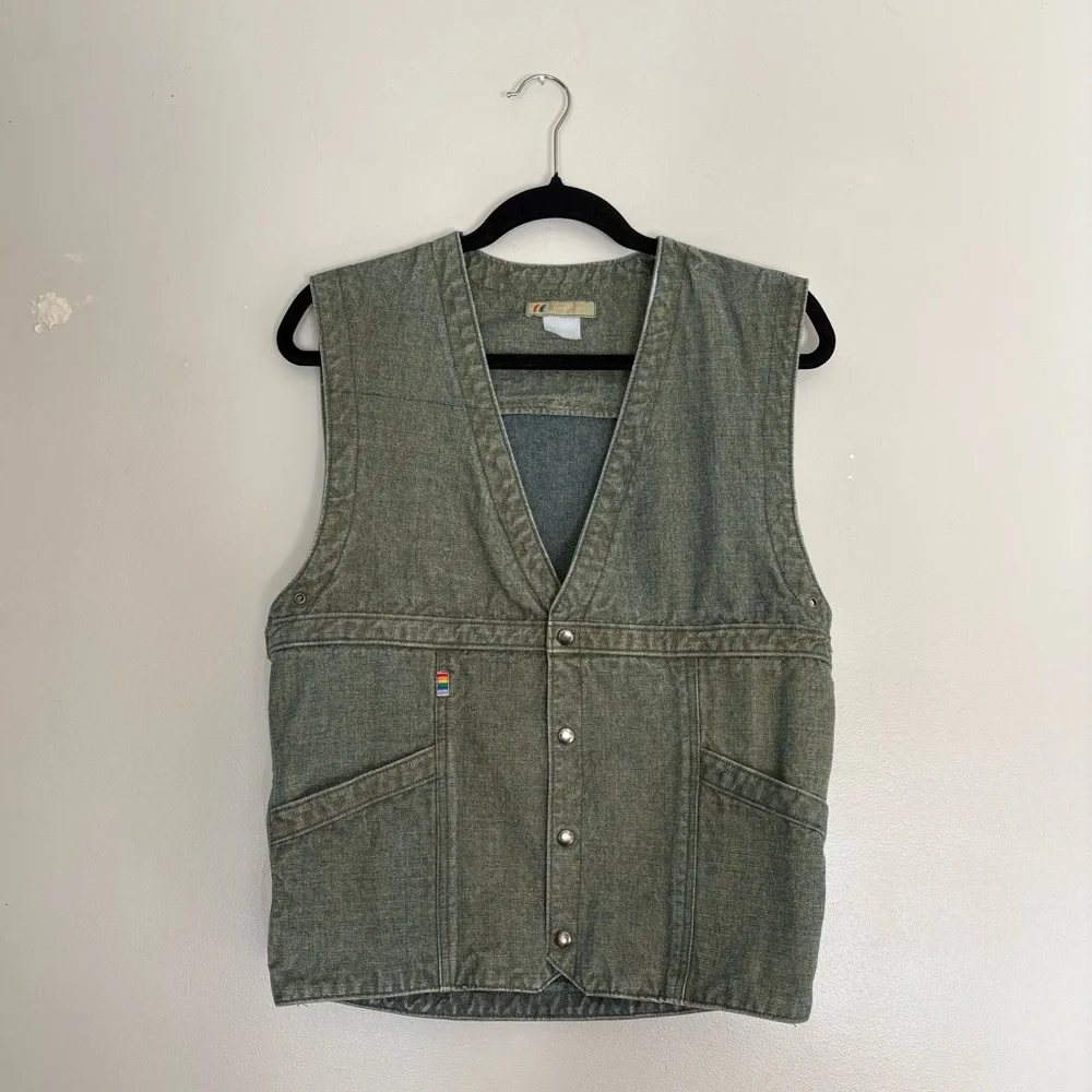 Vintage Denim Vest - Picture 1 of 6